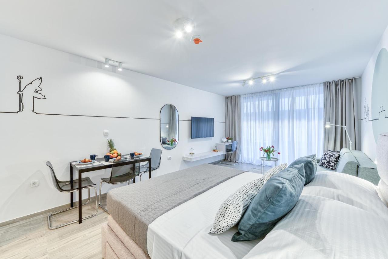 Hica Apartments La Linea Studio Apt With Balcony دوبروفينك المظهر الخارجي الصورة